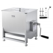 Manual Meat Mixer 80L Fixed Tank Mixing Max 80LB for Meat Sausage Mixer Machine