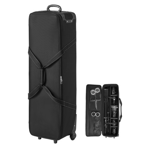 Studio Equipment Trolley Case 46.46 x 14.57 x 11.81 in Rolling Camera Carry Bag