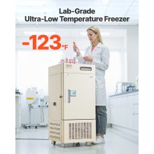 Ultra Low Temperature Freezer Lab Freezer 28 L −40 ℉ to −123 ℉ Adjustable Temp