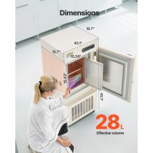 Ultra Low Temperature Freezer Lab Freezer 28 L −40 ℉ to −123 ℉ Adjustable Temp