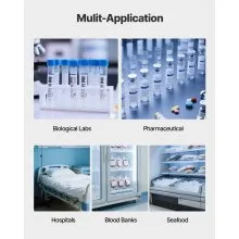 Ultra Low Temperature Freezer Lab Freezer 28 L −40 ℉ to −123 ℉ Adjustable Temp