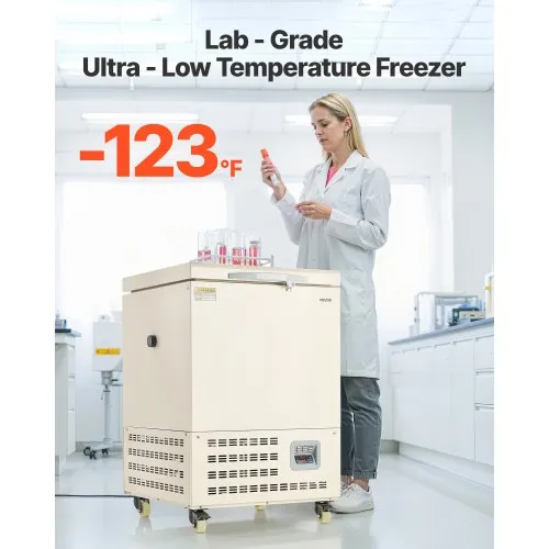 Ultra Low Temperature Freezer Lab Freezer 58 L −40 ℉ to −123 ℉ Adjustable Temp