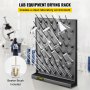 VEVOR Drying Rack for Lab 52 Pegs Lab Glassware Rack PP Material Glassware Drying Rack Wall-Mount/Free-Standing Detachable Pegs Lab Glass Drying Rack Black Cleaning Frame for School Laboratory Utensil