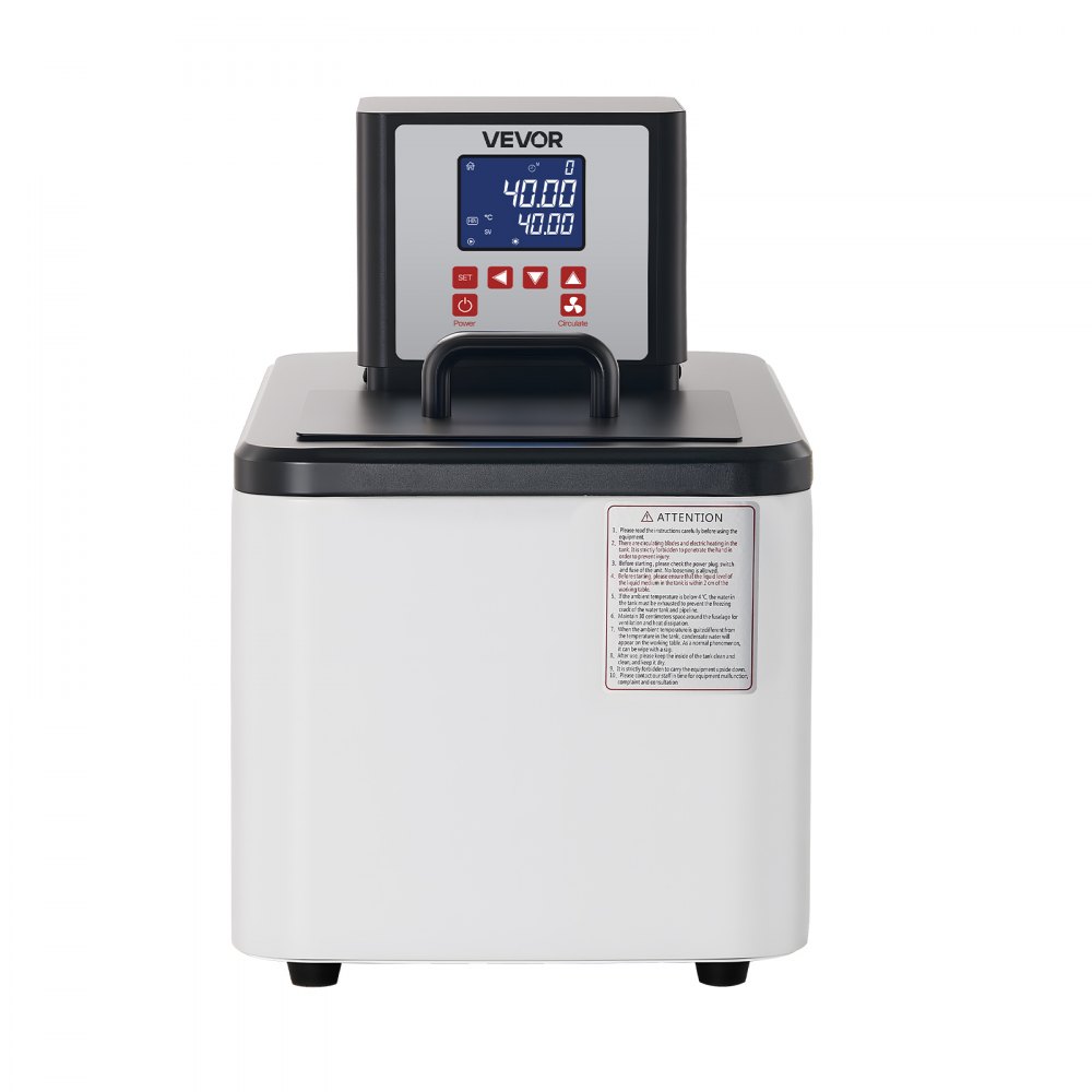 VEVOR Laboratory High-Temperature Circulating Oil Bath, Up to 300℃/572℉, 15 L Lab Constant Temperature Heating Tank, 0.1℃ High Precision, Internal and External Dual Circulation, for Laboratory