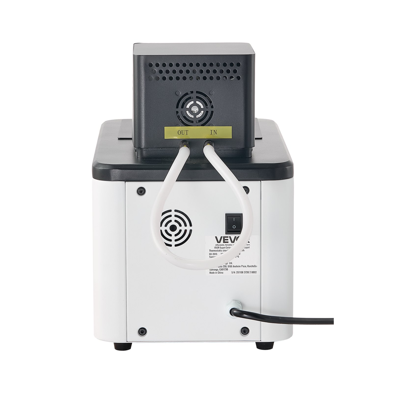 VEVOR Laboratory High-Temperature Circulating Oil Bath, Up to 300℃/572℉, 15 L Lab Constant Temperature Heating Tank, 0.1℃ High Precision, Internal and External Dual Circulation, for Laboratory