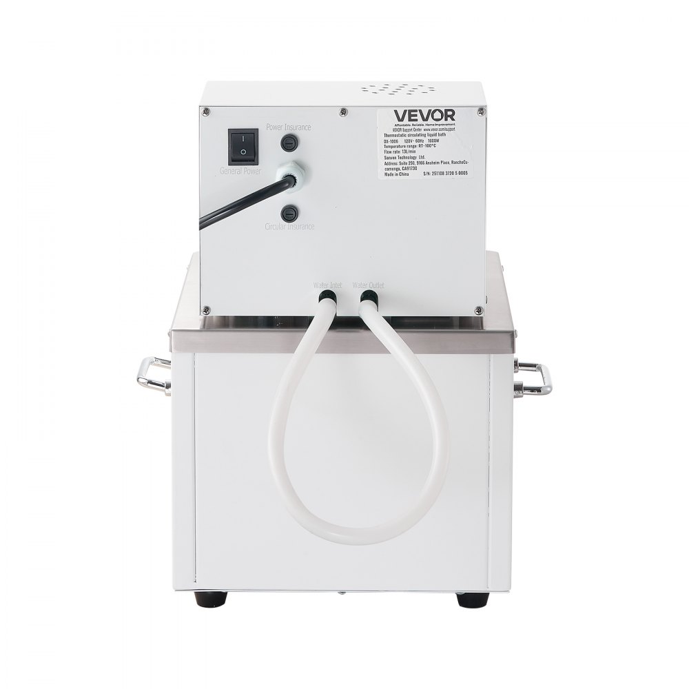 VEVOR Laboratory High-Temperature Circulating Oil Bath, Up to 100℃/212℉, 6 L Lab Constant Temperature Heating Tank, 0.05℃ High Precision, Internal and External Dual Circulation, for Laboratory