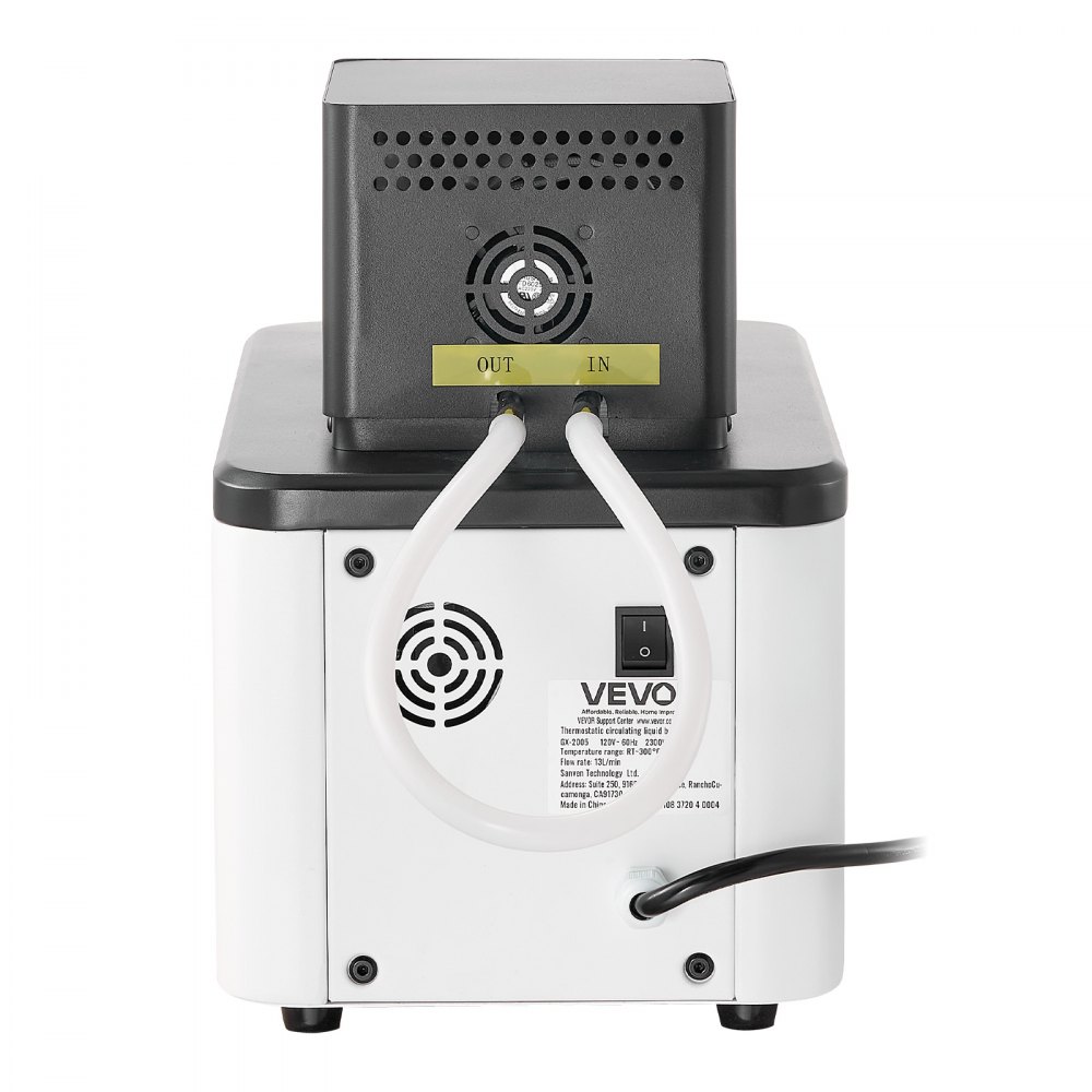 VEVOR Laboratory High-Temperature Circulating Oil Bath, Up to 300℃/572℉, 6 L Lab Constant Temperature Heating Tank, 0.1℃ High Precision, Internal and External Dual Circulation, for Laboratory
