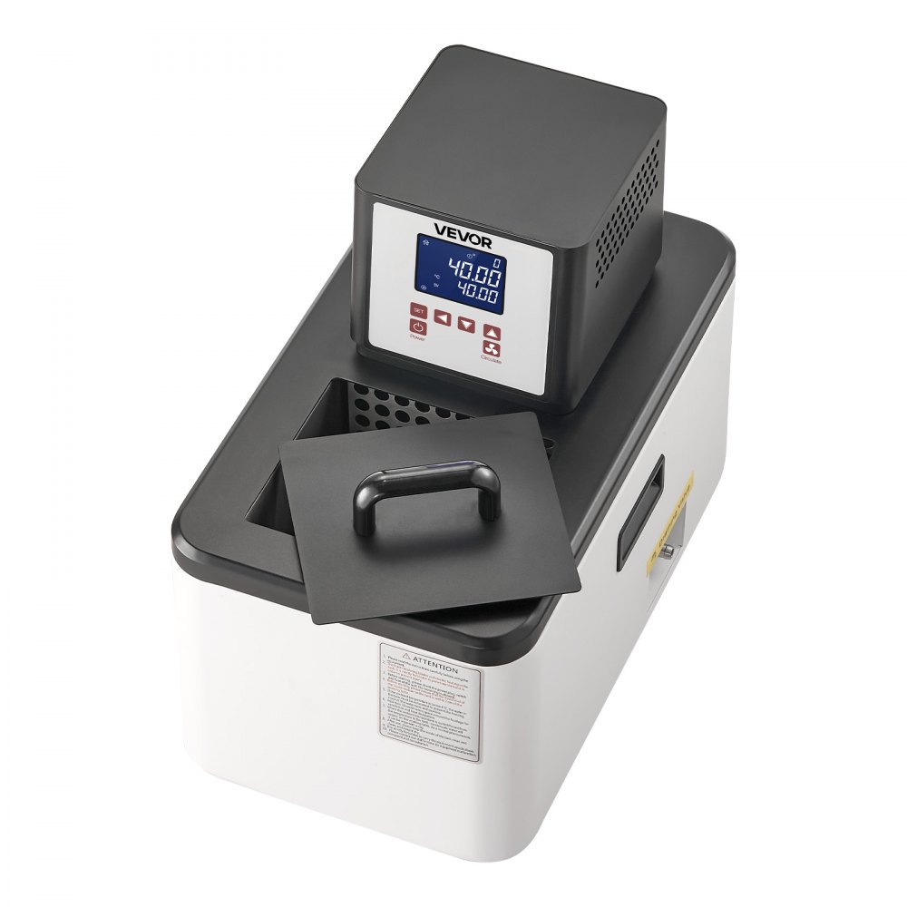 VEVOR Laboratory High-Temperature Circulating Oil Bath, Up to 300℃/572℉, 6 L Lab Constant Temperature Heating Tank, 0.1℃ High Precision, Internal and External Dual Circulation, for Laboratory