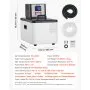 VEVOR Laboratory High-Temperature Circulating Oil Bath, Up to 300℃/572℉, 6 L Lab Constant Temperature Heating Tank, 0.1℃ High Precision, Internal and External Dual Circulation, for Laboratory