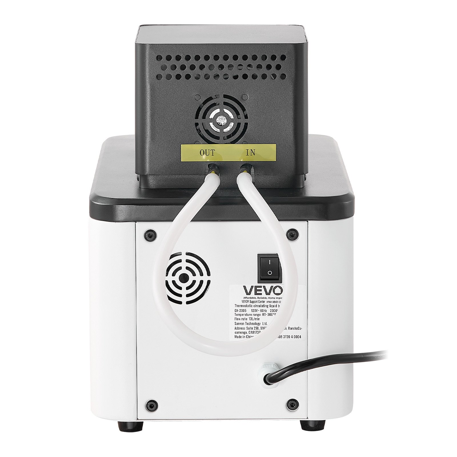 VEVOR Laboratory High-Temperature Circulating Oil Bath, Up to 300℃/572℉, 6 L Lab Constant Temperature Heating Tank, 0.1℃ High Precision, Internal and External Dual Circulation, for Laboratory