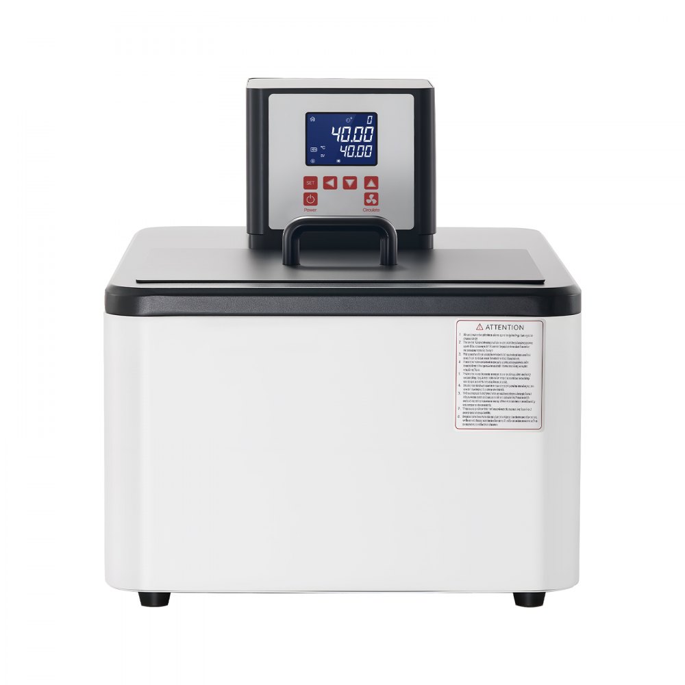 VEVOR Laboratory High-Temperature Circulating Oil Bath, Up to 300℃/572℉, 30 L Lab Constant Temperature Heating Tank, 0.1℃ High Precision, Internal and External Dual Circulation, for Laboratory