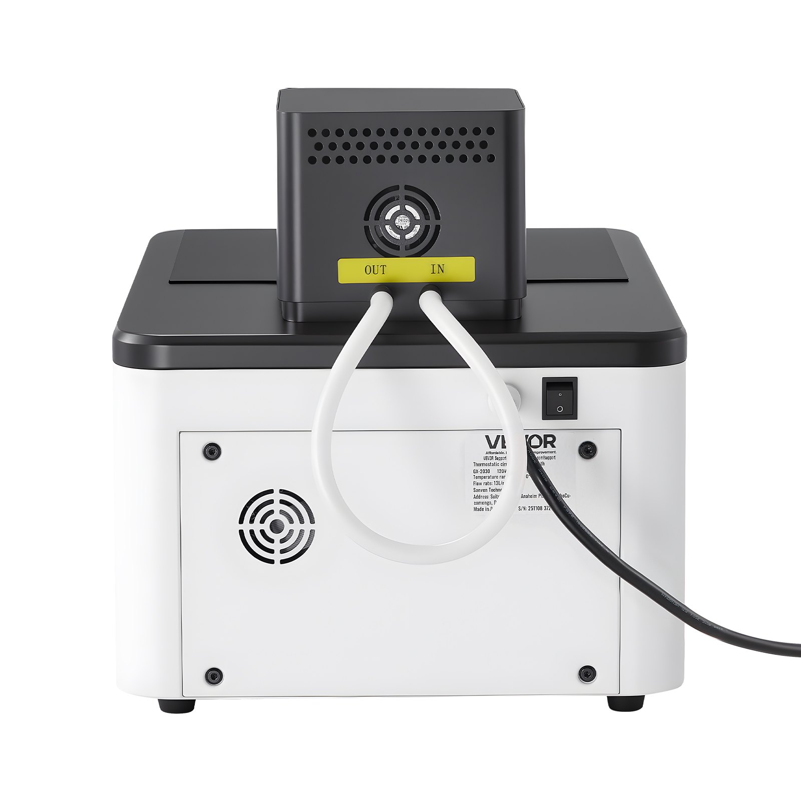 VEVOR Laboratory High-Temperature Circulating Oil Bath, Up to 300℃/572℉, 30 L Lab Constant Temperature Heating Tank, 0.1℃ High Precision, Internal and External Dual Circulation, for Laboratory