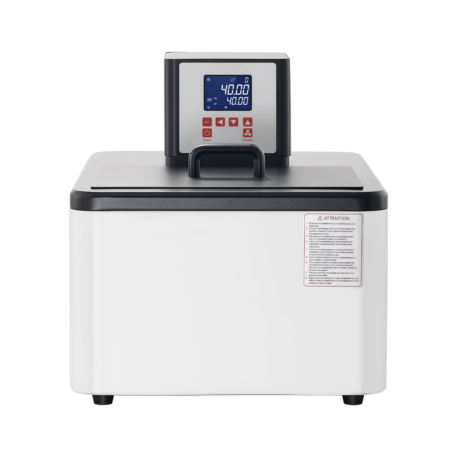 VEVOR Laboratory High-Temperature Circulating Oil Bath, Up to 300℃/572℉, 30 L Lab Constant Temperature Heating Tank, 0.1℃ High Precision, Internal and External Dual Circulation, for Laboratory