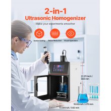 2 in 1 Ultrasonic Homogenizer 2000W 0.79 in Titanium Alloy Probe Three Modes