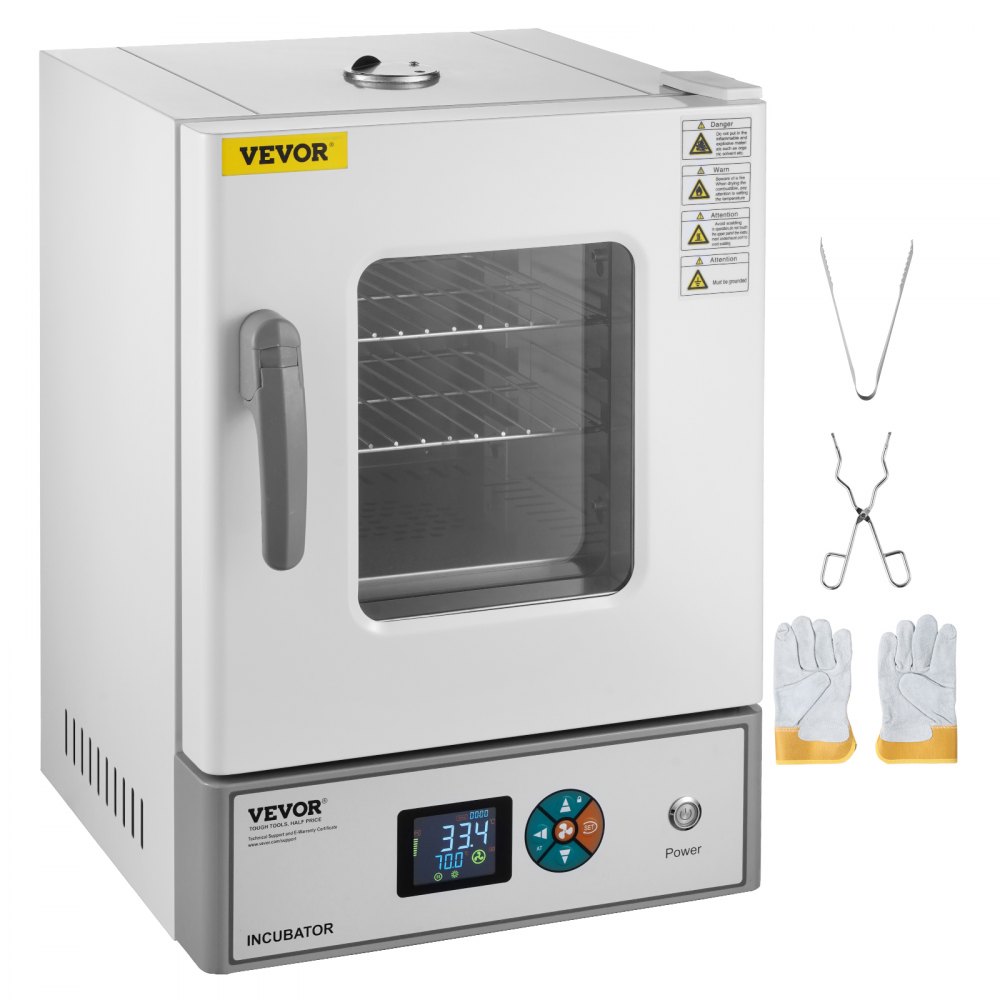 VEVOR Microbiological Lab Incubator 20L Precise Temp Control from 0°C to 70°C