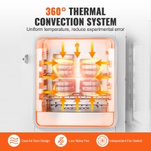 VEVOR Microbiological Lab Incubator 20L Precise Temp Control from 0°C to 70°C