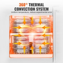 VEVOR Microbiological Lab Incubator 6L Precise Temp Control from 0°C to 65°C