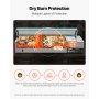 VEVOR Commercial Food Warmer, 1500W Electric Stainless Steel Steam Food Warmer with Glass Cover, 6 x 1/3 Size Pans Buffet Bain Marie with Soup & Perforated Ladles, for Catering, Restaurant & Party