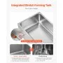 VEVOR Commercial Electric Food Warmer 3-Pan Countertop Buffet 17QT Bain Marie