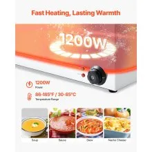 VEVOR Commercial Electric Food Warmer 3-Pan Countertop Buffet 17QT Bain Marie