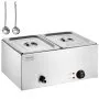 VEVOR Commercial Electric Food Warmer 2-Pan Countertop Buffet 24QT Bain Marie