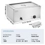 VEVOR Commercial Electric Food Warmer Bänkskiva buffé 1*18L Pan Bain Marie