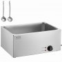 Chauffe-plats électrique commercial VEVOR pour buffet de comptoir 19 Qt 1200 W Bain Marie