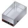 VEVOR Commercial Food Warmer, 1500W Electric Stainless Steel Steam Food Warmer, Fast Heating Countertop Buffet Bain Marie with Power Cord & Divider Strip, for Catering, Restaurants, Parties, Buffets