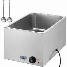VEVOR Commercial Electric Food Warmer Countertop Buffet 24Qt 1200W Bain Marie