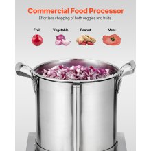 Food Processor Vegetable Chopper 10.6 Quart Food-Grade Stainless Steel Blender