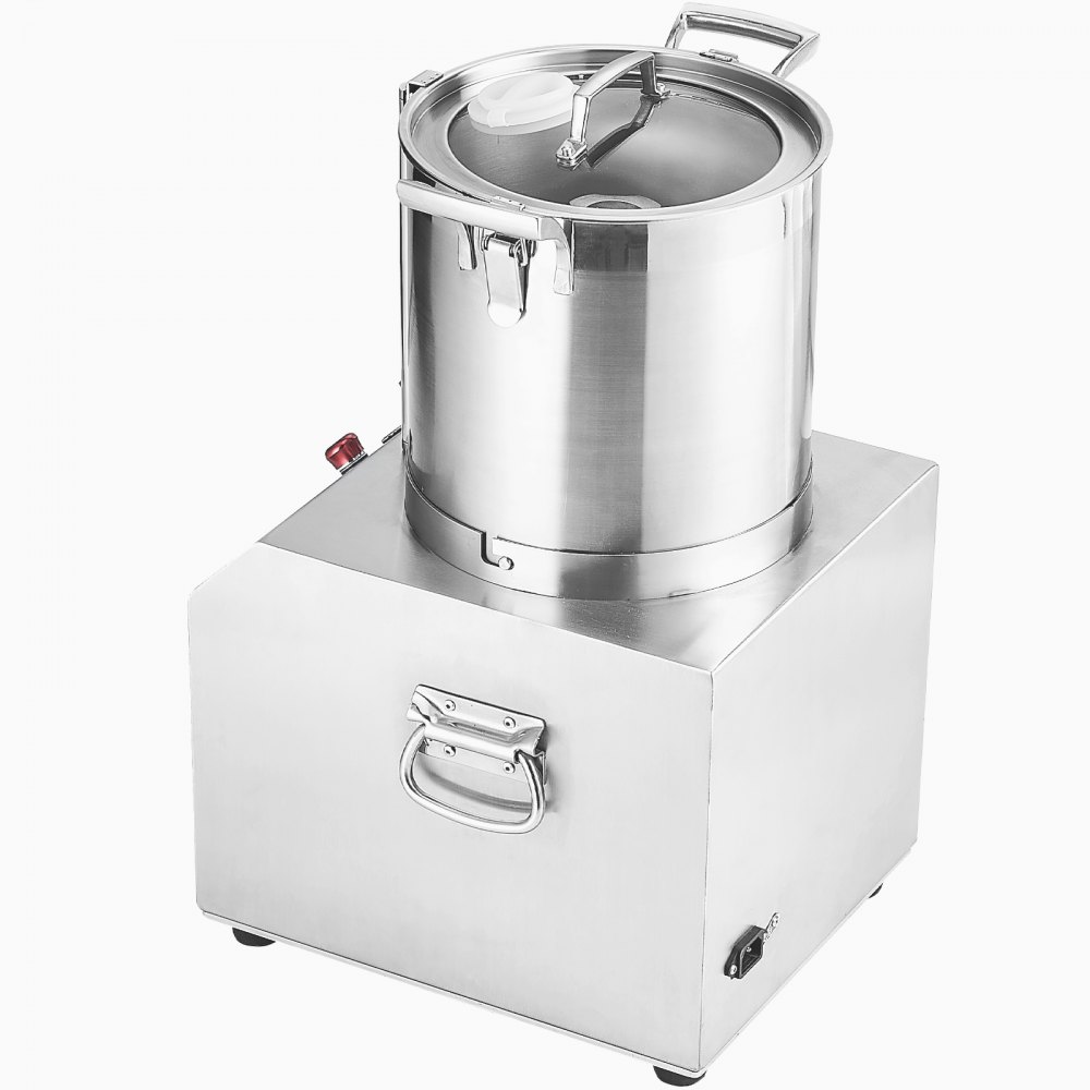 VEVOR Food Processor & Vegetable Chopper, 4L Food-Grade Stainless Steel Food Processor Chopper with 2 Extra S-Curve Blades, Ideal for Chopping Vegetables, Fruit, Grains, Nuts
