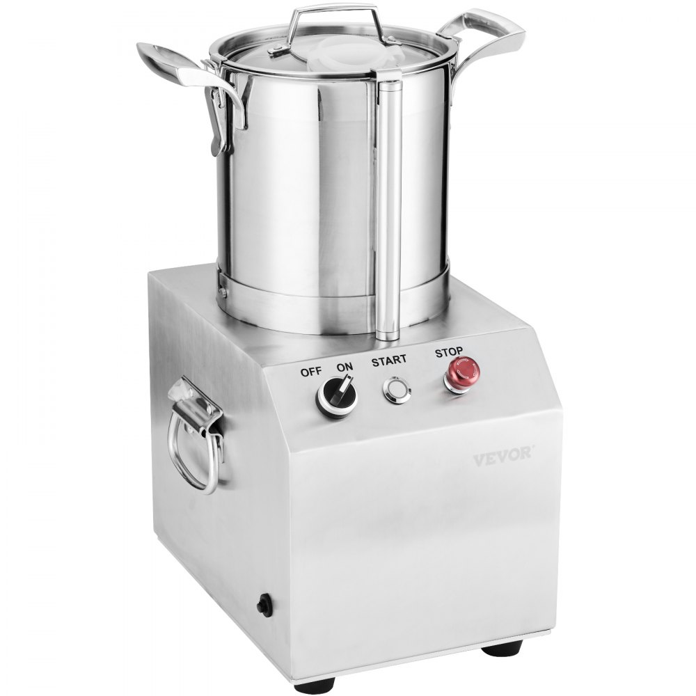 VEVOR Food Processor & Vegetable Chopper, 4L Food-Grade Stainless Steel Food Processor Chopper with 2 Extra S-Curve Blades, Ideal for Chopping Vegetables, Fruit, Grains, Nuts