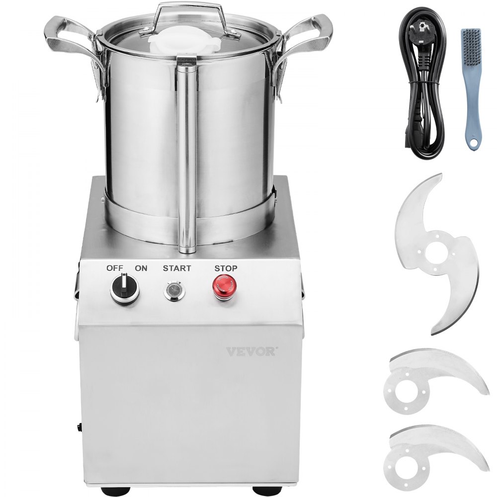 VEVOR Food Processor & Vegetable Chopper 4L Food-Grade Stainless Steel Blender