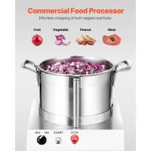 Food Processor Vegetable Chopper 6.3 Quart Food-Grade Stainless Steel Blender