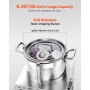 VEVOR Food Processor & Vegetable Chopper 6L Food-Grade Stainless Steel Blender