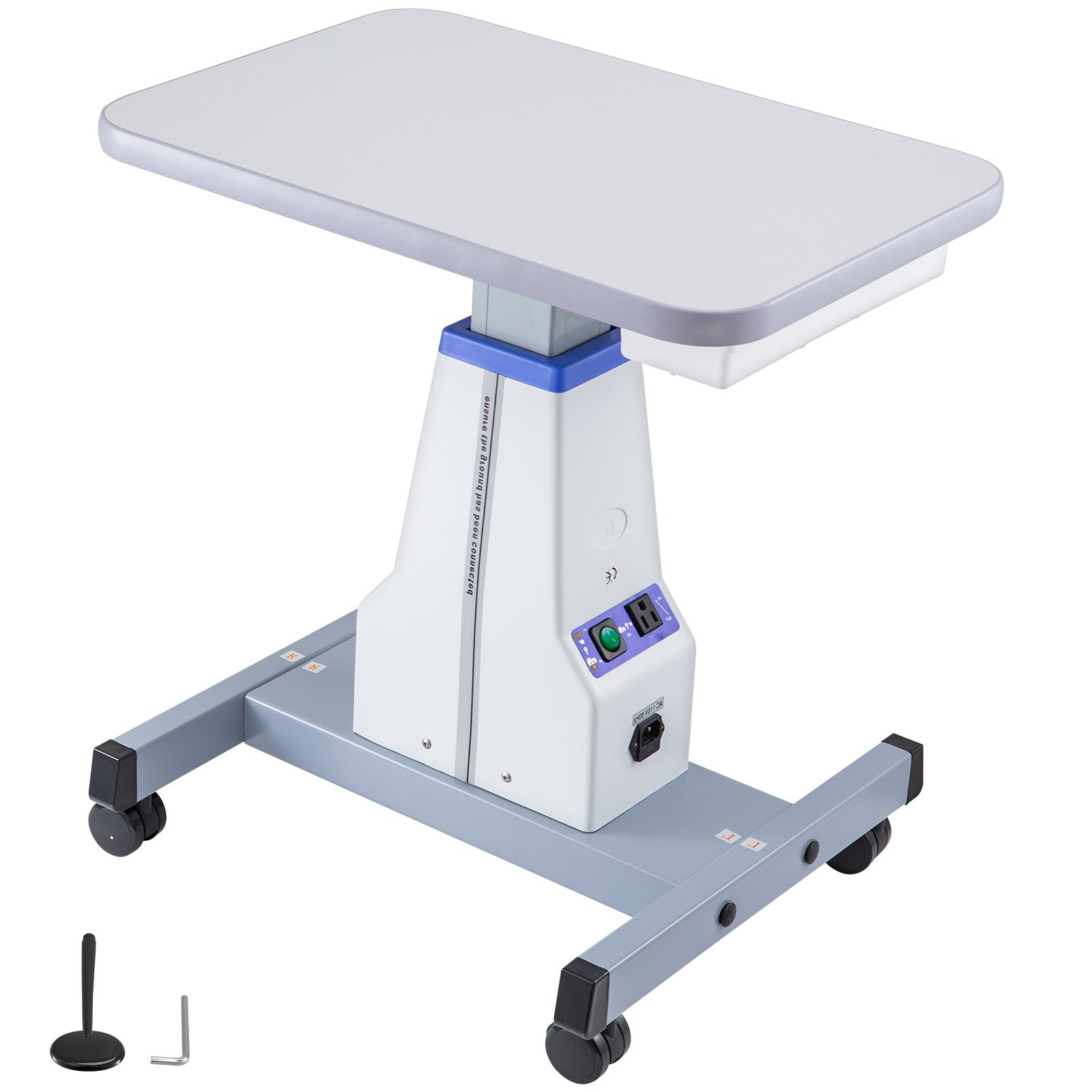 Optical Electric Motorized Table Instrument Lift Table With 4 Wheels Adjustable Height