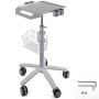 Mobile Rolling lab Cart for Ultrasound Scanner Machine 4 Holes Space-Saving