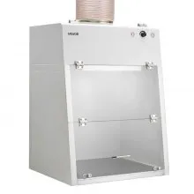 VEVOR Ducted Fume Hood, 22.83 x 25.98 x 24.80 inch Working Area, Lab Fume Hood with LED Light and G1 Pre-Filter, Exhaust Equipment for Laboratory Fume Control and Pharmaceutical Compounding, White
