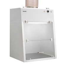 VEVOR Ducted Fume Hood, 22.83 x 25.98 x 24.80 inch Working Area, Lab Fume Hood with LED Light and G1 Pre-Filter, Exhaust Equipment for Laboratory Fume Control and Pharmaceutical Compounding, White