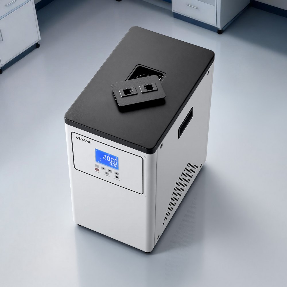 VEVOR Laboratory Chiller Circulator, -20℃ to Room Temperature, 3.4 L Internal and External Dual Circulation, Compatible with ≤2 L Rotary Evaporators for Condenser Reflux and Rapid Cooling