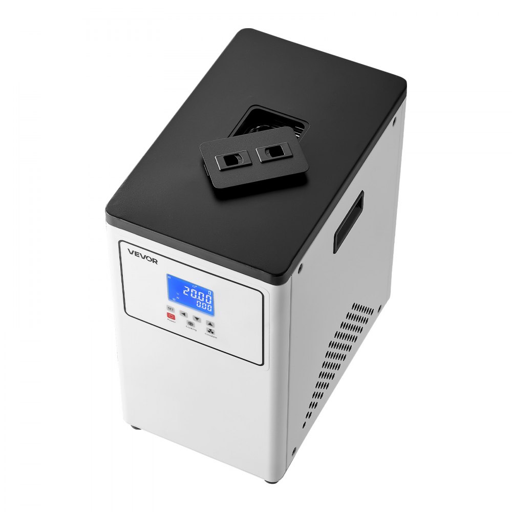 VEVOR Laboratory Chiller Circulator, -20℃ to Room Temperature, 3.4 L Internal and External Dual Circulation, Compatible with ≤2 L Rotary Evaporators for Condenser Reflux and Rapid Cooling