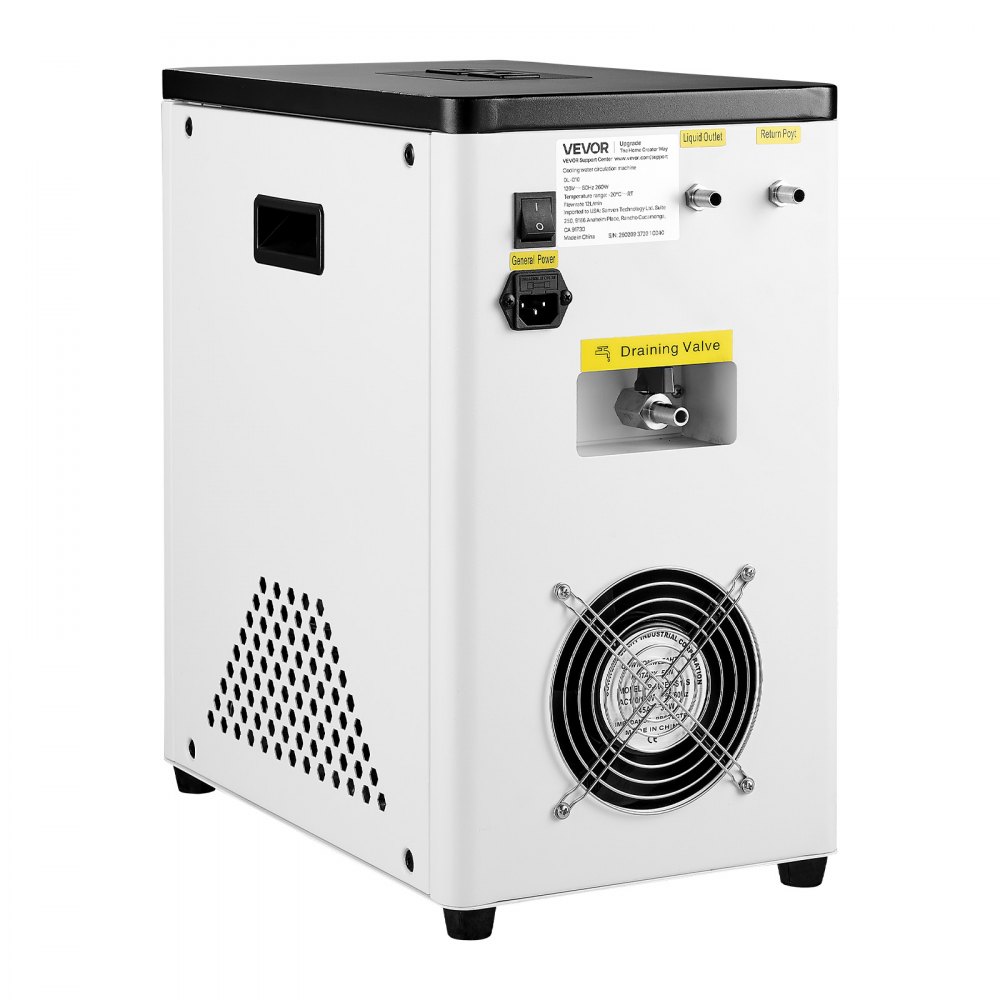 VEVOR Laboratory Chiller Circulator, -20℃ to Room Temperature, 3.4 L Internal and External Dual Circulation, Compatible with ≤2 L Rotary Evaporators for Condenser Reflux and Rapid Cooling