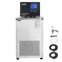 VEVOR Laboratory Chiller Circulator, 6L Chiller Lab Low Temperature Cooling Liquid, -4°F-212°F Circulator Pump Chiller, LCD Display, 304 Stainless Steel Water Bath Recirculating Water Cooling Chiller