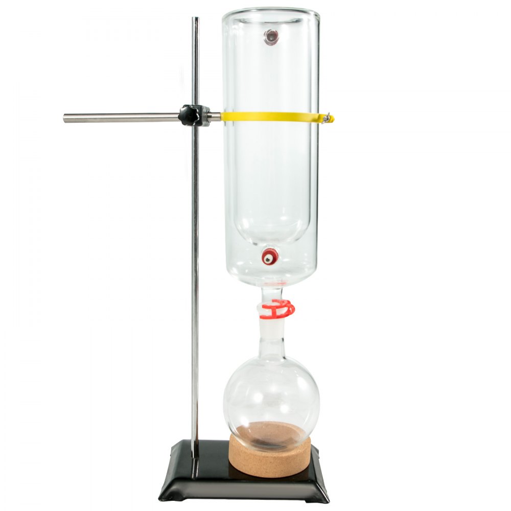 VEVOR 5L Distillation Apparatus Max.380°C Short Path Distillation Kit with Heating Mantle and Magnetic stirring 60-2300rpm Lab Distillation Glassware Apparatus (Black)