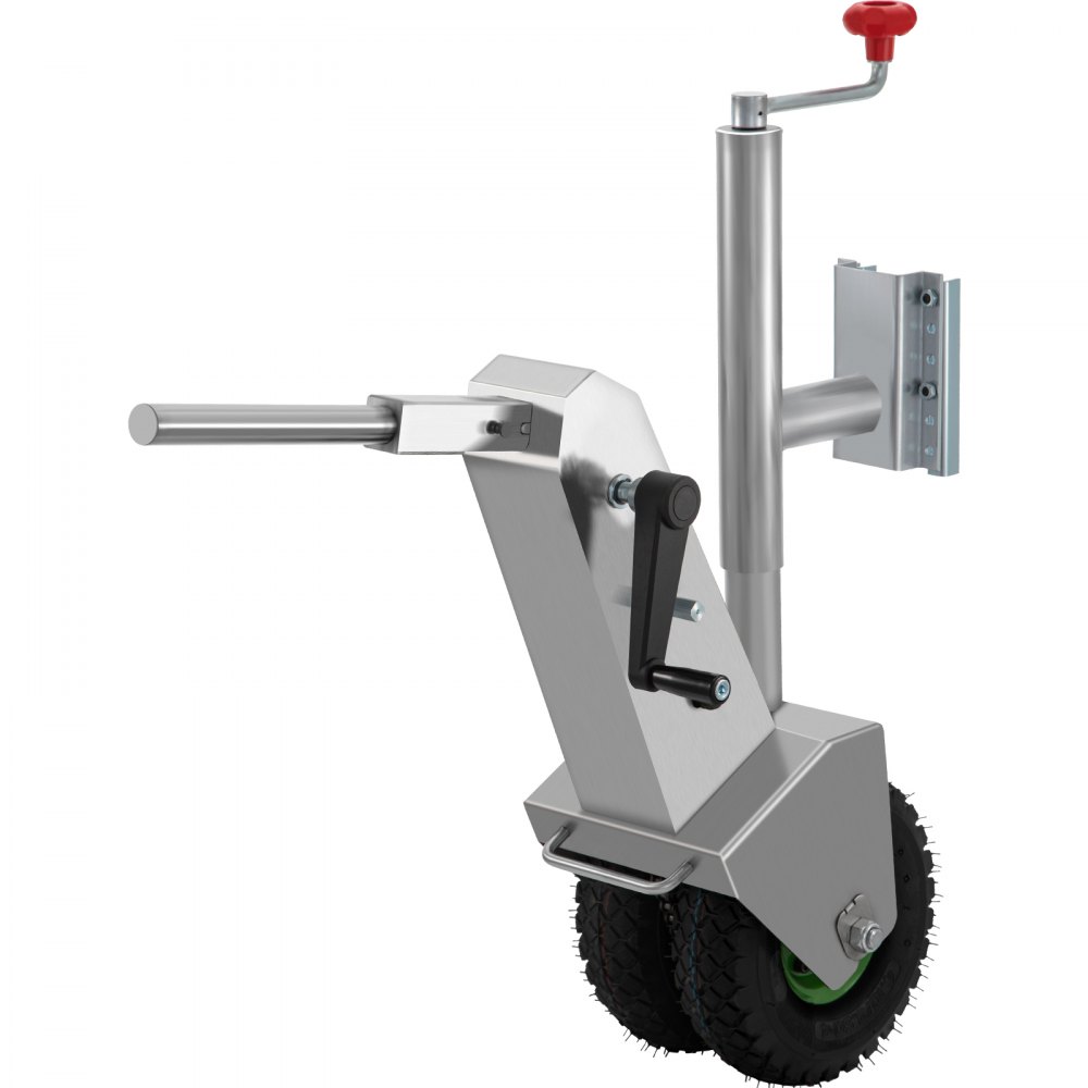 VEVOR Manual Trailer Dolly, 5000lb Load Capacity Trailer Mover Valet w/ 6.3" Hitch Plate & 10.63" Wheels, 10.64" Adjustable Height, Heavy-Duty Trailer Jack Tug for Car, RV, Boat, and Travel Trailers