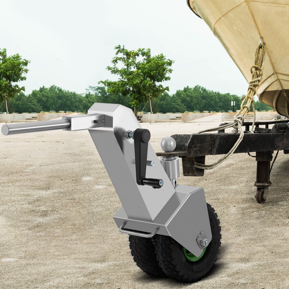 VEVOR Manual Trailer Dolly, 10000 LBS Towing Capacity Trailer Mover Valet with 2.1 in Ball & 10.63" Wheels, Adjustable Height Heavy-Duty Jack Tug for Car, RV, Boat, and Travel Trailers