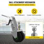 VEVOR Manual Trailer Dolly, 10000 LBS Towing Capacity Trailer Mover Valet with 2.1 in Ball & 10.63" Wheels, Adjustable Height Heavy-Duty Jack Tug for Car, RV, Boat, and Travel Trailers