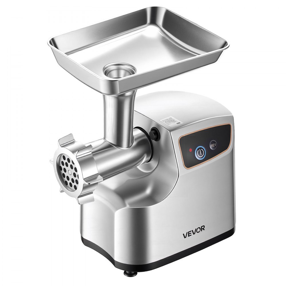 VEVOR Electric Meat Grinder, 2.3 kg/Min Capacity, #8 Meat Mincer with 3 Grinding Plates, 3 Sausage Stuffing Tubes & Kubbe Kit, 700W/0.77HP Sausage Stuffer Maker for Home Kitchens, ETL Listed