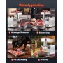 VEVOR Commercial Meat Grinder, 11 Lbs/Min Capacity, #12 Electric Meat Mincer with 3 Plates, 3 Sausage Stuffing Tubes, 550W/0.7HP Stainless Steel Sausage Maker for Home Kitchen & Restaurant, ETL Listed