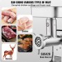 VEVOR Commercial Electric Meat Grinder 21 Lbs/Min Sausage Stuffer Maker Kitchen